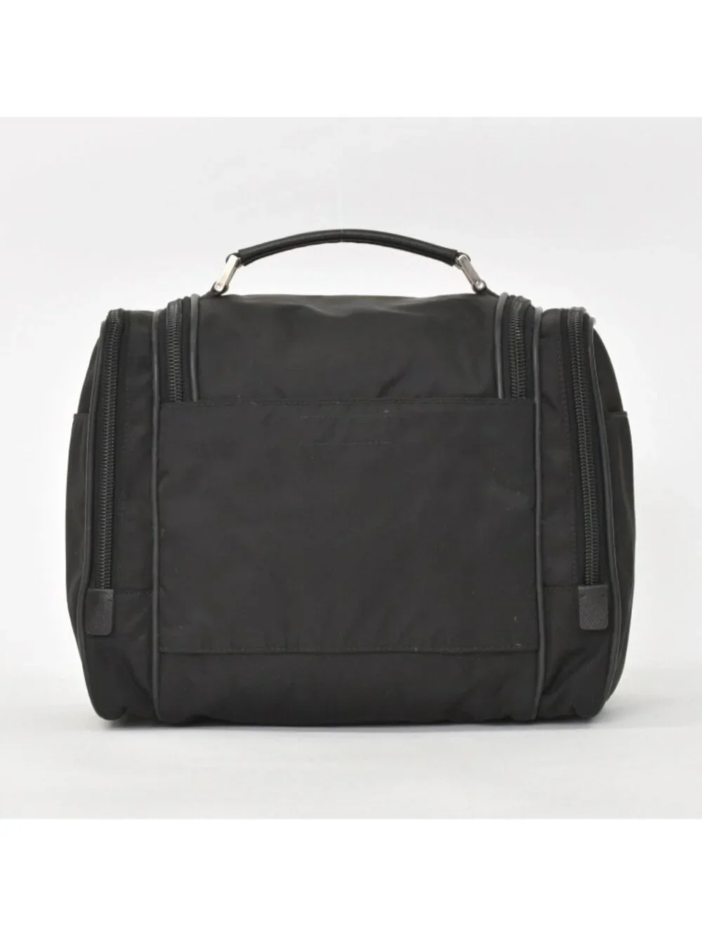 Prada Re-Nylon Travel Bag Carry on Pouch Nylon Saffiano Leather Triangle Logo